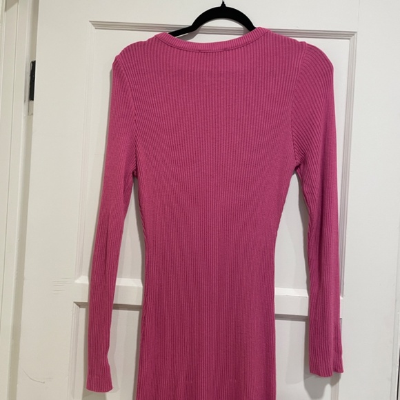 ASOS Ribbed Knit A-Line Midi Sweater Dress - Picture 12 of 12